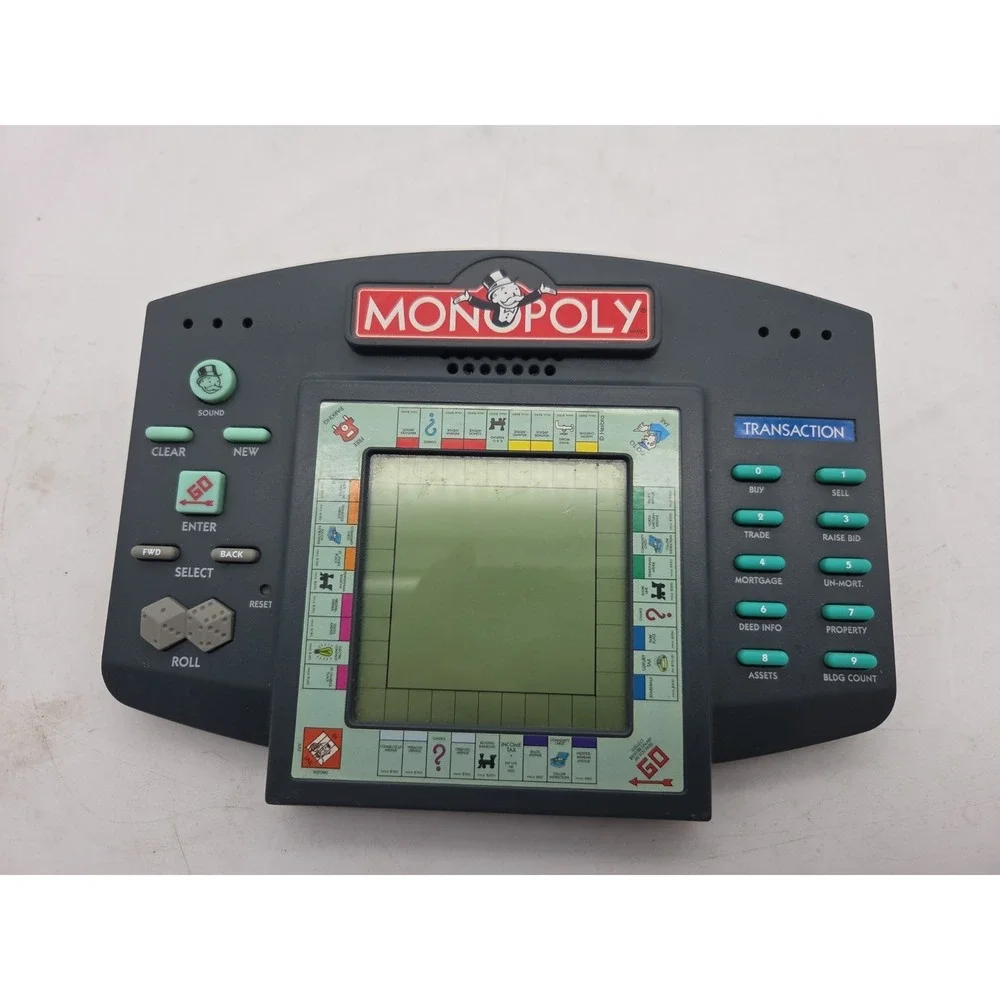1997 Hasbro Talking Monopoly Electronic Handheld Game Vintage Tested Working